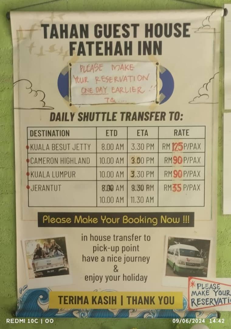 Tahan Guest House Kuala Tahan Zewnętrze zdjęcie
